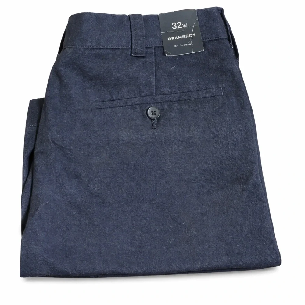 J. Crew Men's New With Tags Men's Navy Flat-Front Gramercy Shorts 32